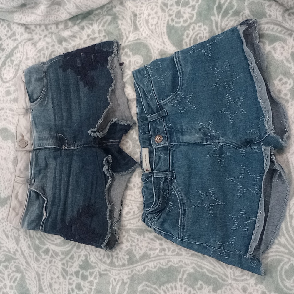 2 pairs of Girls shorts